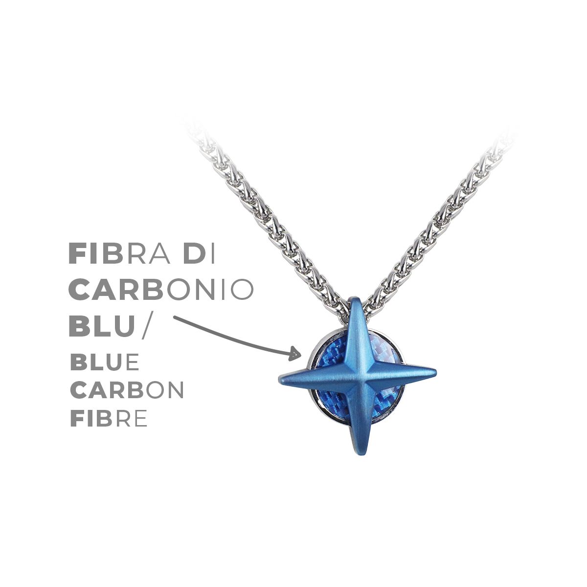 Fibra di carbonio blu - Blue carbon fibre